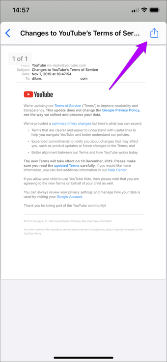 Guardar correo electrónico como Outlook Pdf Gmail Ios 16