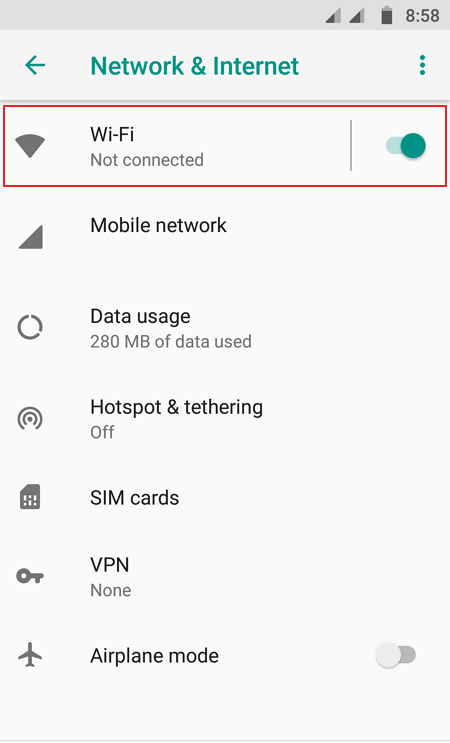 Mengatasi Obtaining IP Address WiFi Android 2