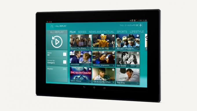 Aplikasi tablet EE TV
