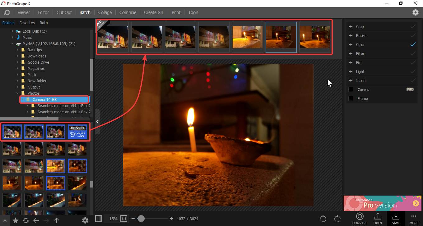 Bagaimana cara mengonversi banyak gambar menggunakan Photoscape X aktif Windows 10