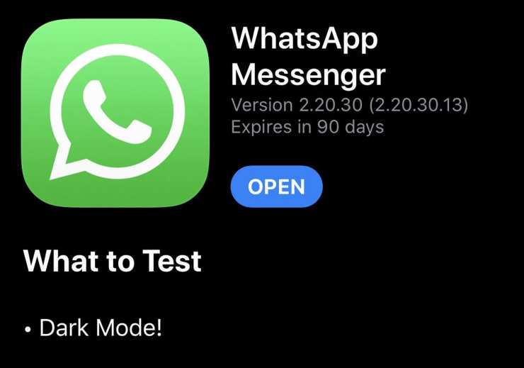 WhatsApp kích hoạt chế độ tối trong phiên bản beta mới nhất cho iPhone 2