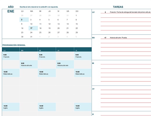 Kalender untuk siswa