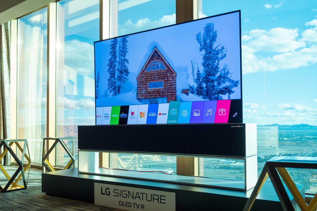 TV LG Rollable yang luar biasa. Model ini akan dijual akhir tahun ini