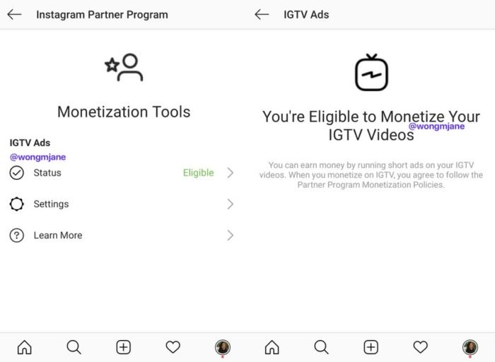 Instagram menguji iklan di IGTV untuk berbagi penghasilan dengan pembuat 1