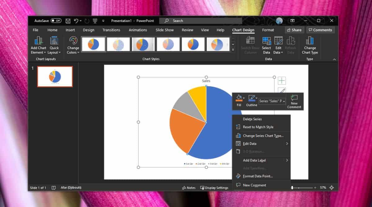 Cara mengatur warna khusus untuk tema bagan di PowerPoint untuk Office 365 1