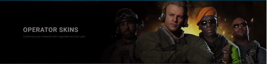 kulit operator dari musim kedua Call of Duty Modern Warfare