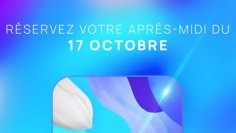 Teaser untuk presentasi smartphone oleh Huawei di Paris pada 17 Oktober 2019