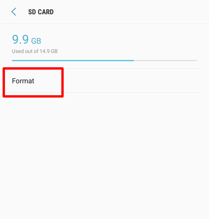 Cara Menggunakan Kartu SD di Android - Memformat kartu SD