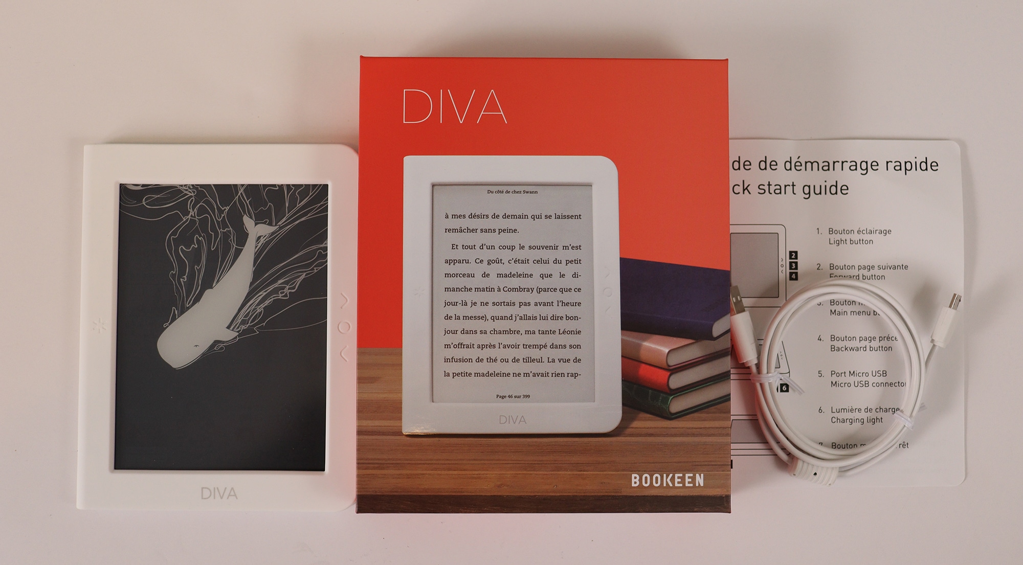 Bookeen Diva E-Reader Unboxing