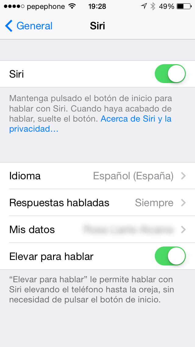 Siri iOS 7.1 - tangkapan layar 2
