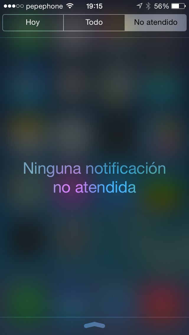 Pemberitahuan iOS 7.1 - tangkapan layar 2