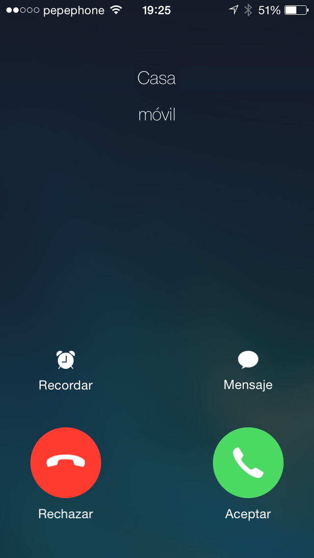 IOS 7.1 calls - tangkapan layar 1