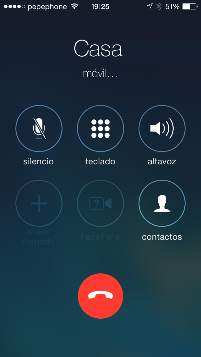 IOS 7.1 calls - tangkapan layar 2