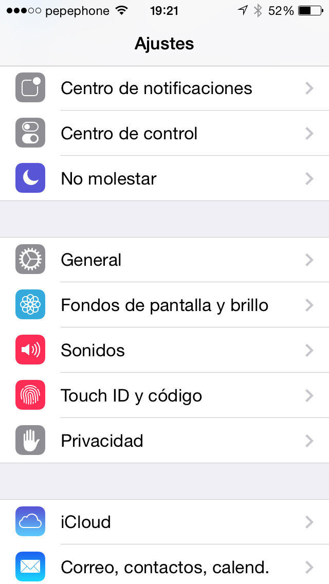 Touch ID iOS 7.1 - tangkapan layar 1