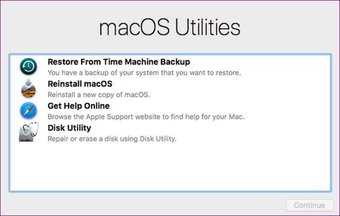 Mode pemulihan Mac cara menggunakan jendela utilitas makro