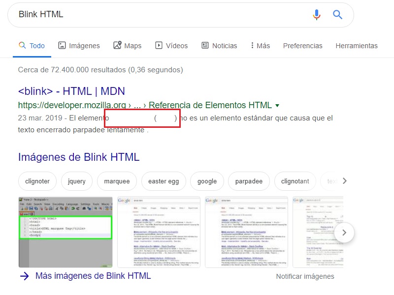 HTML Blink