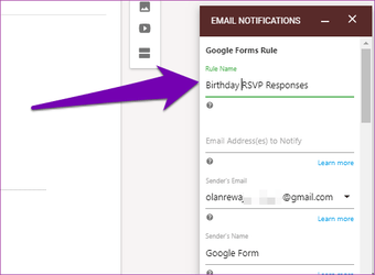 Dapatkan Respons Formulir Google di Email 10