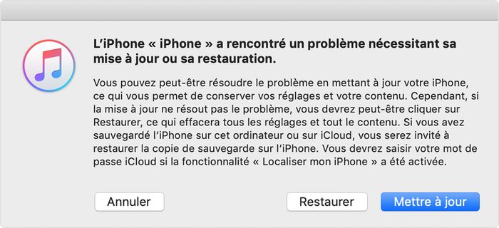 itunes restaurer iphone Komentar désinstaller la bêta d’iOS 13 ou d’iPadOS?