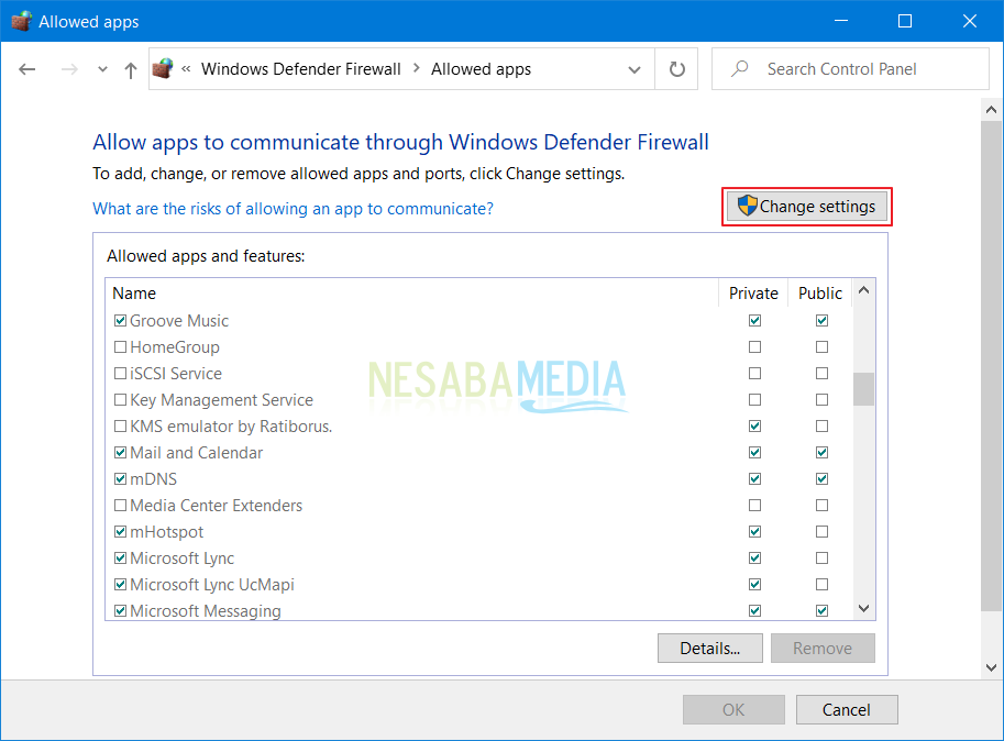 cara mengatasi Windows Firewall has block some features of this program windows 10