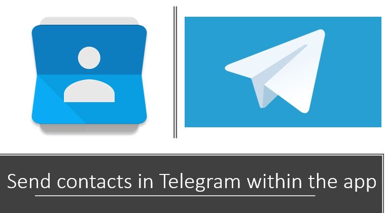 Cara mengirim kontak di Telegram dalam aplikasi
