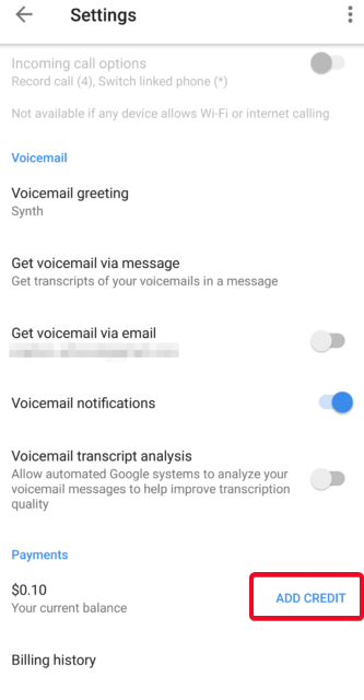 Cara Menambahkan Kredit Ke Akun Google Voice 5