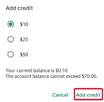 Cómo agregar crédito a una cuenta de Google Voice 6
