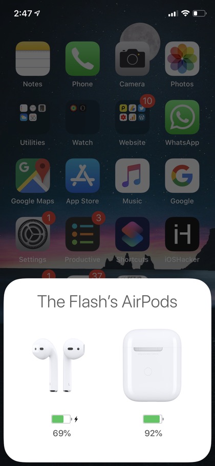 Periksa AirPods Battery iPhone