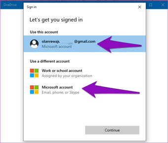 Tambahkan Beberapa Akun Satu Drive Windows 10 02