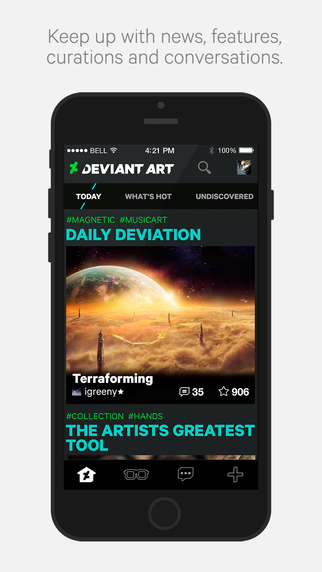 DeviantArt, aplikasi resmi komunitas desainer datang ke iPhone 4
