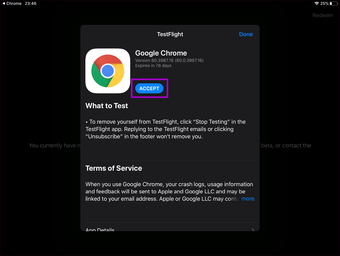 Chrome Beta Iphone Ipad Instal Pembaruan 3