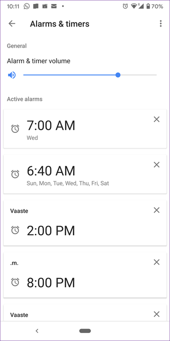 Google home mini alarm 7