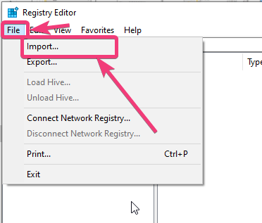 Impor Windows 10 registry 80