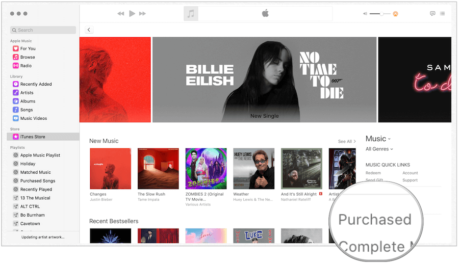 iTunes dibeli di Mac