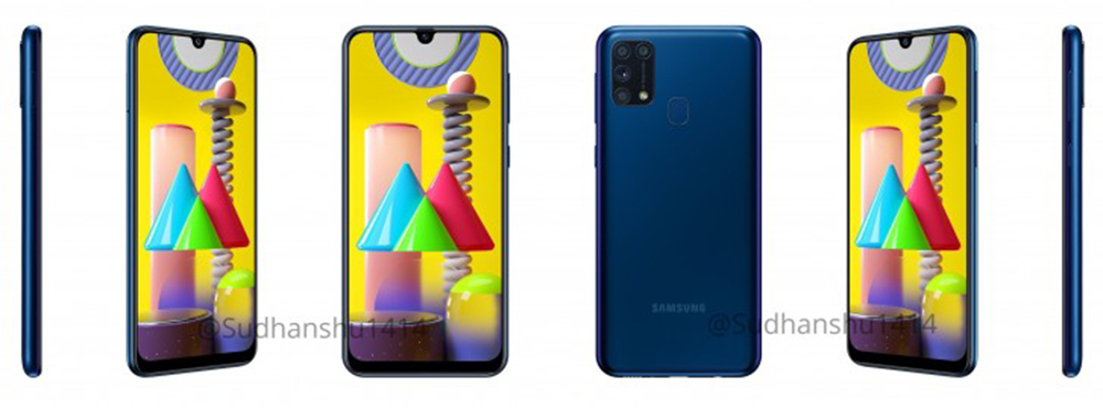 Samsung Galaxy M31 biru