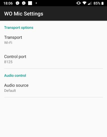 ubah port kontrol dan sumber audio