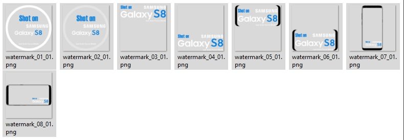 Galaxy S8 Watermark