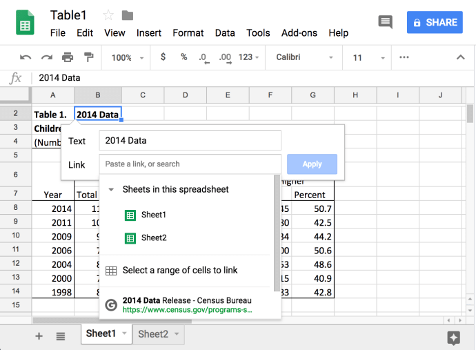 Cara Menghubungkan Data ke Tab Lain di Google Sheets 2