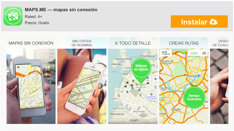 Maps.Me untuk iPhone, peta offline sehingga Anda tidak akan pernah tersesat 7