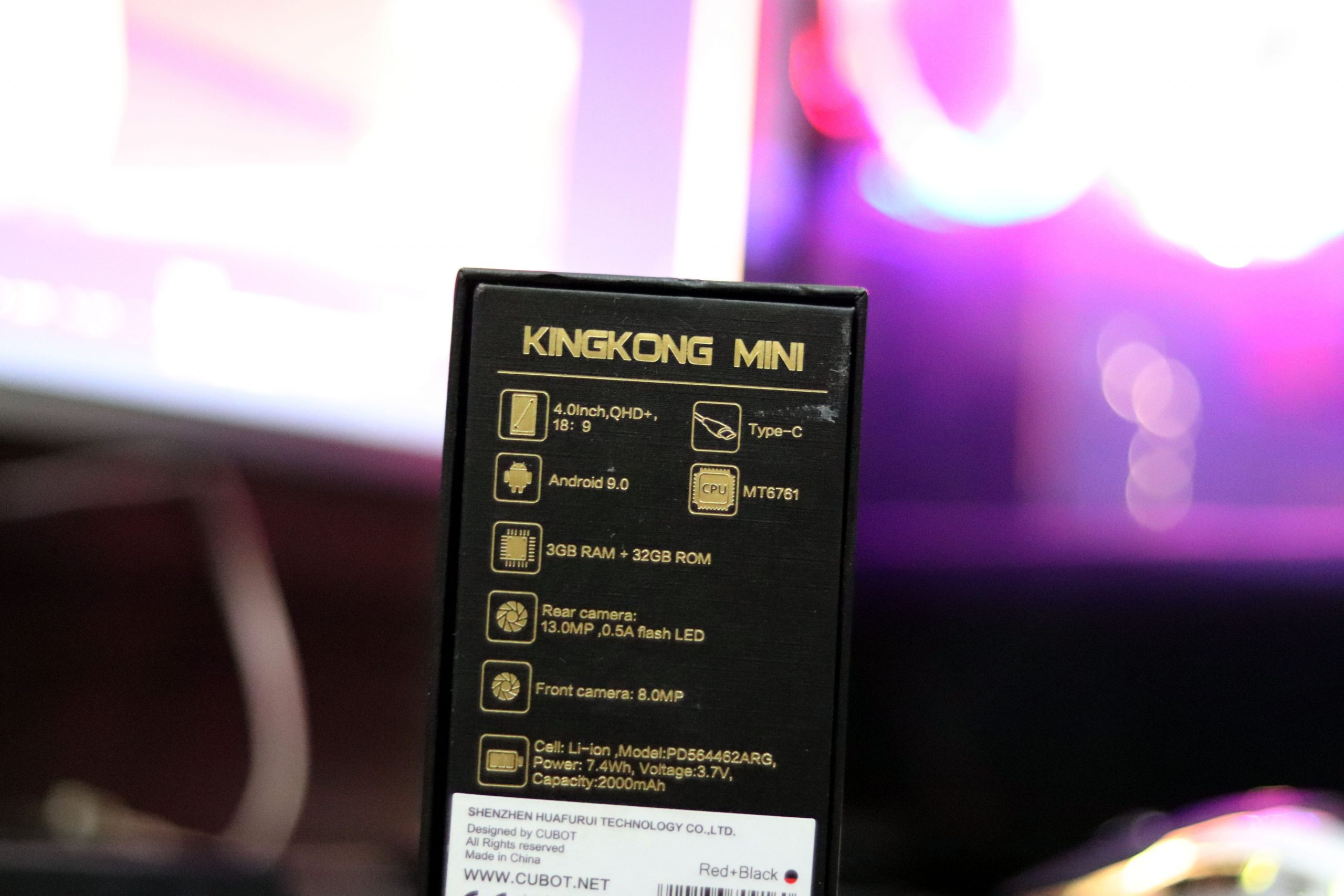 Mini Cubot KingKong Bình luận: Lượt xem màn hình tuyệt đẹp 4.0 inch 7