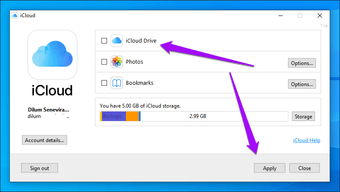 I Cloud Drive Ubah Lokasi Folder Windows 2