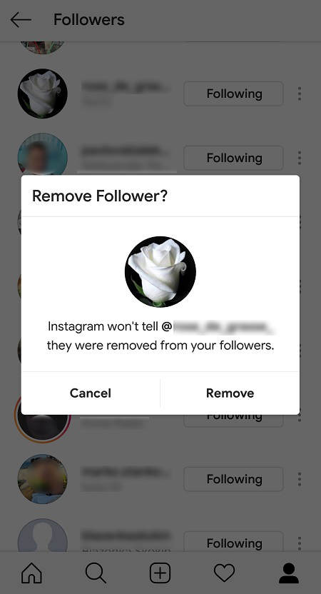 Cara Menghapus / Menghapus Semua Pengikut di Instagram 2