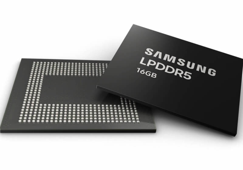 Samsung sekarang memproduksi DRAM seluler 16GB LPDDR5 secara massal untuk generasi berikutnya smartphones