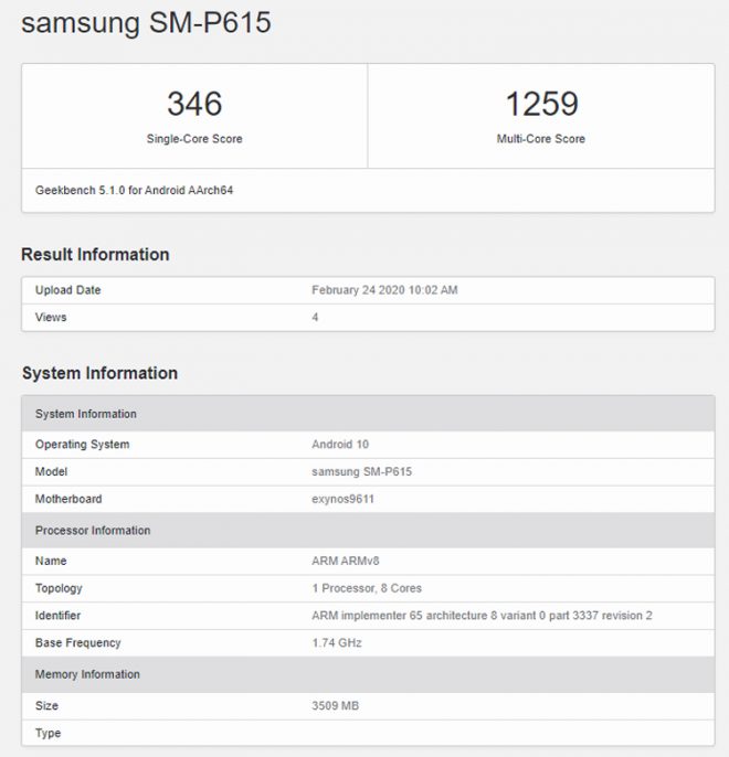 Samsung Galaxy Bersertifikat Tab S6 Lite dan referensi Bluetooth, entri tablet baru 3