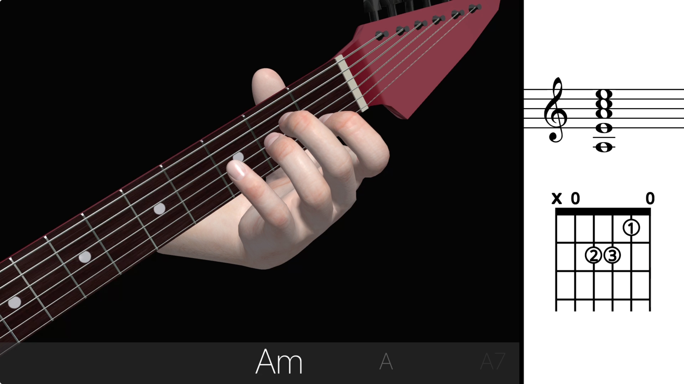 Gitar 3D Basic Chords Apple televisi