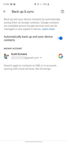 Контакты Google теперь могут создавать резервные копии и синхронизировать контакты, сохраненные во внутренней памяти телефона. 2