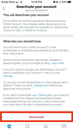 Cara Menghapus Anda Twitter Akun secara permanen 9