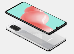 Desain Samsung yang difilter Galaxy A41 tanpa lubang di layar 3