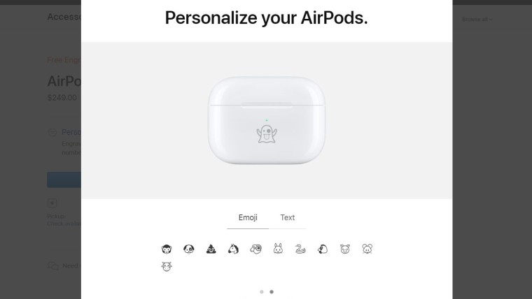 Anda sekarang bisa mendapatkan AirPod Anda dengan emoji terukir