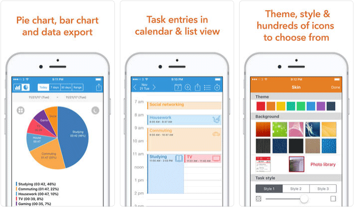 ATracker Time Tracker Screenshot Aplikasi iPhone dan iPad