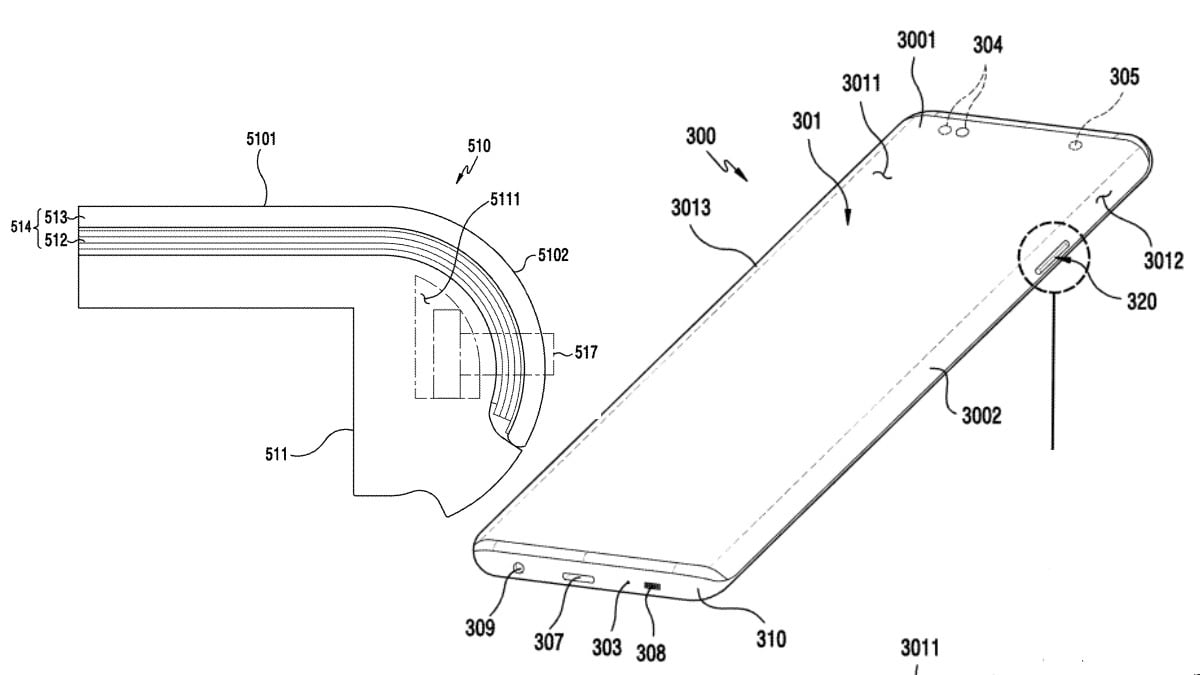 Samsung Patent Application Shows Waterfall Display, Tipped to Debut on Galaxy Note 20